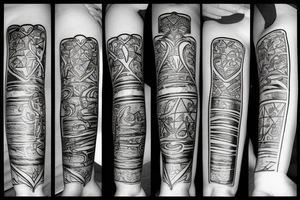 Love in glass tattoo idea