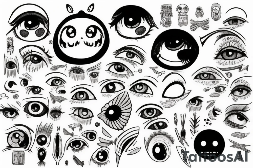 Eyes cry tattoo idea