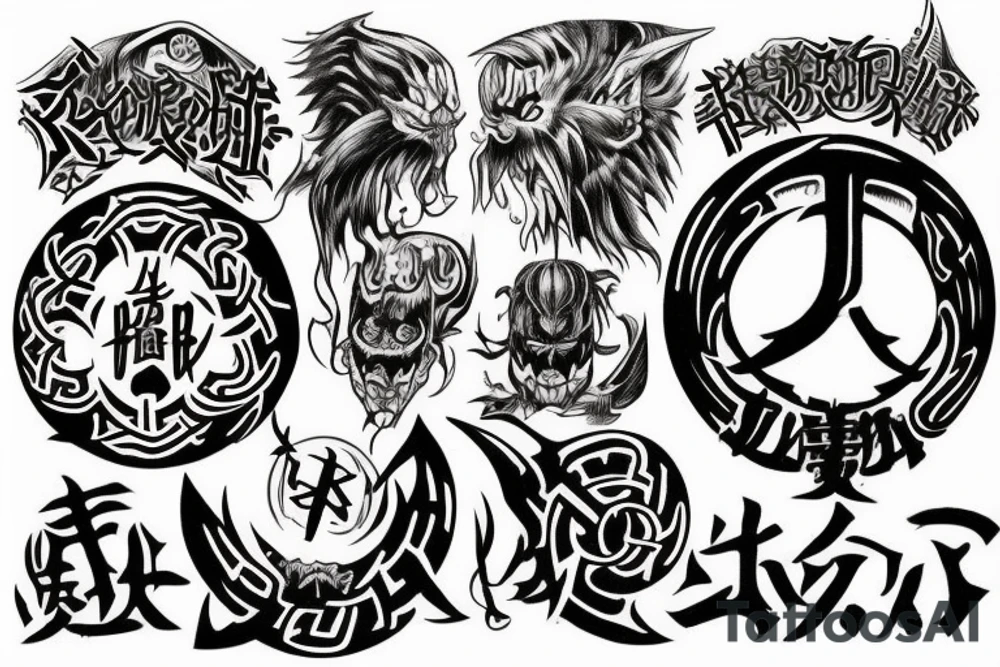 Runes power Berserk tattoo idea