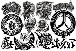 Runes power Berserk tattoo idea
