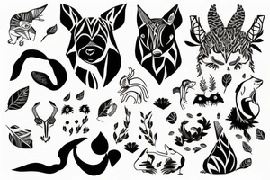 Animals tattoo idea
