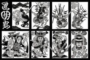 Japanese samurai tattoo idea