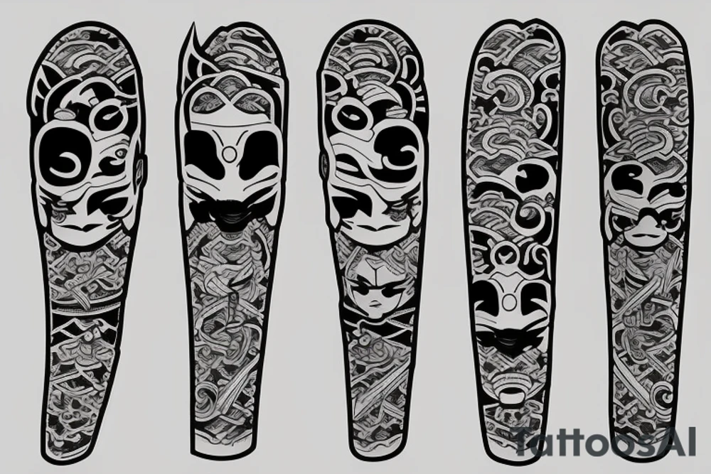Japanese samurai tattoo idea