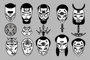 Japanese samurai tattoo idea