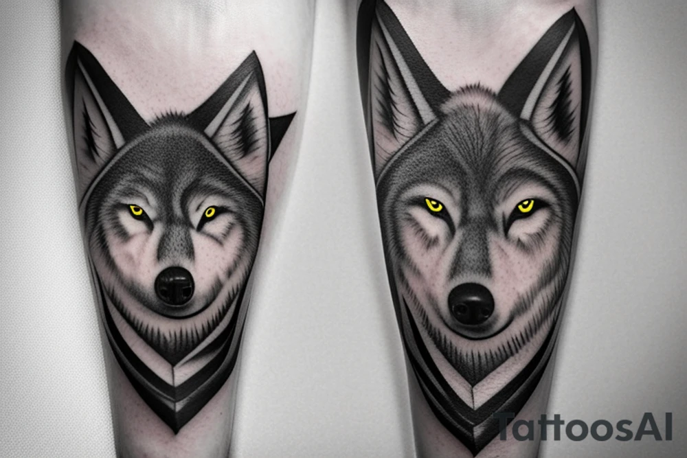 Whispering pines and six wolves tattoo idea