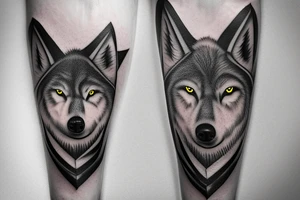 Whispering pines and six wolves tattoo idea