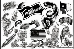 Filipino flag tattoo idea