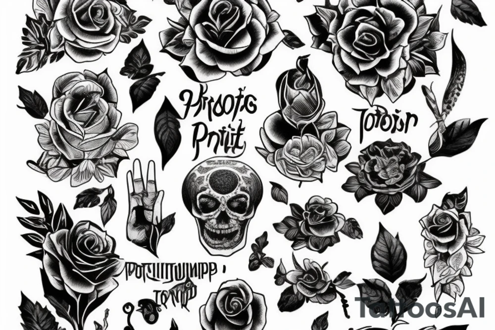 воин русич, с топором, бородой, в латах tattoo idea