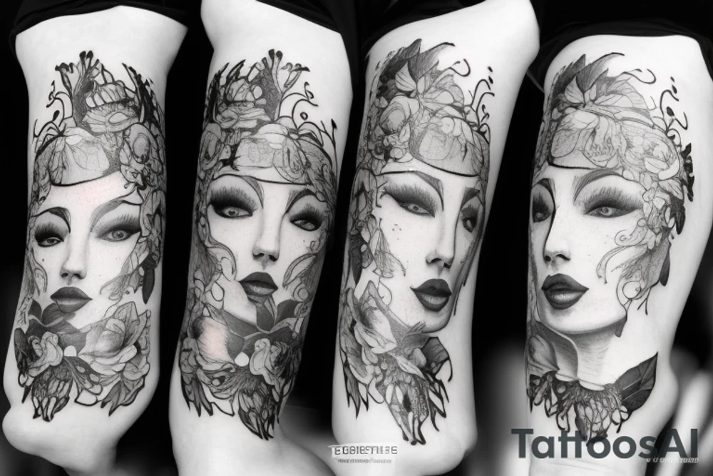 воин с топором tattoo idea