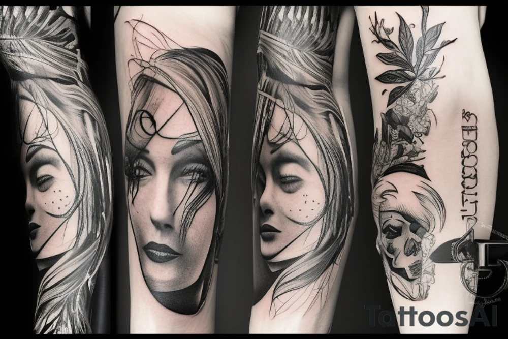 татуировка на всю руку, рукав, скандинавский воин с топором tattoo idea татуировка на всю руку, рукав, скандинавский воин с топором tattoo idea