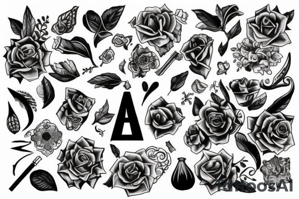 рукав ангел tattoo idea