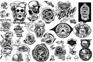 Ship, sky, lite home tattoo idea