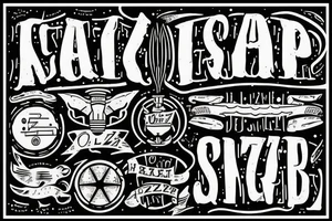 The word GRAZZHOPPER in old English lettering and lighting bolts in the place of each z tattoo idea