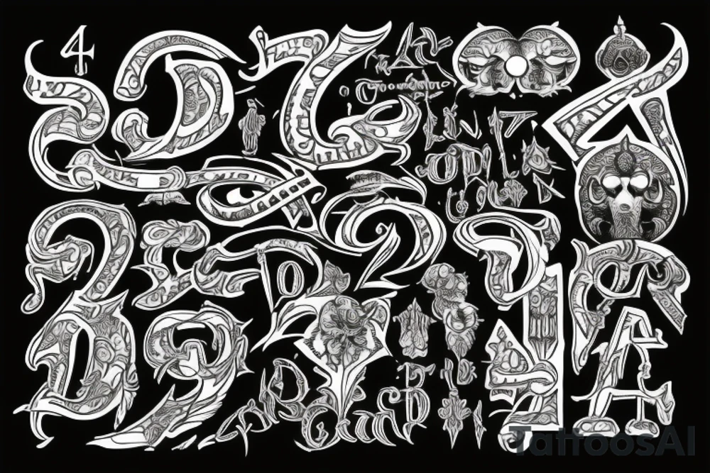 The letters G.R.A.Z.Z.H.O.P.P.E.R, in old English tattoo idea The letters G.R.A.Z.Z.H.O.P.P.E.R, in old English tattoo idea