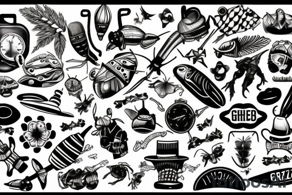 The word GRAZZHOPPER tattoo idea