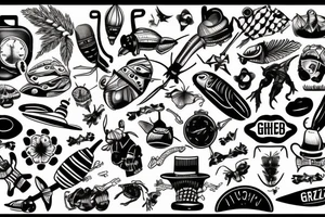 The word GRAZZHOPPER tattoo idea