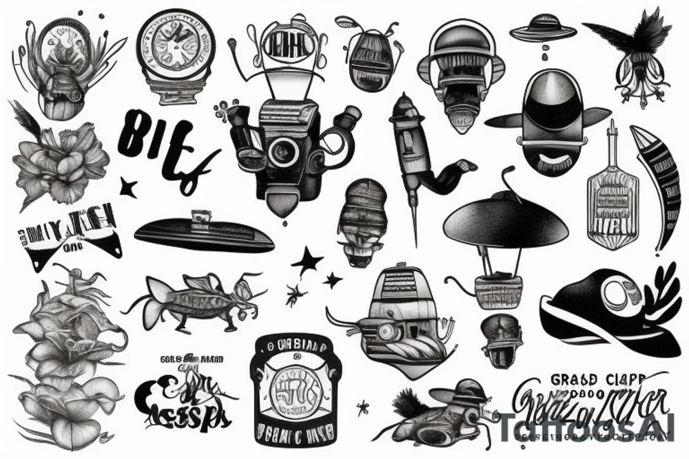 The word GRAZZHOPPER tattoo idea