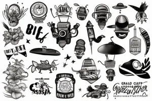 The word GRAZZHOPPER tattoo idea