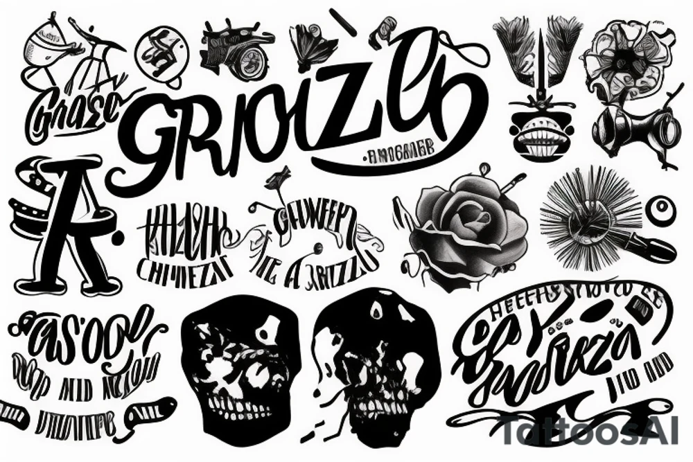 The word GRAZZHOPPER tattoo idea
