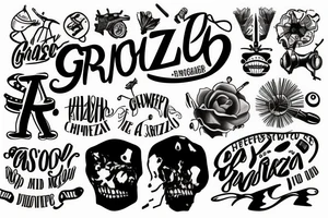 The word GRAZZHOPPER tattoo idea