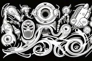 GRAZZHOPPER in bold lettering tattoo idea