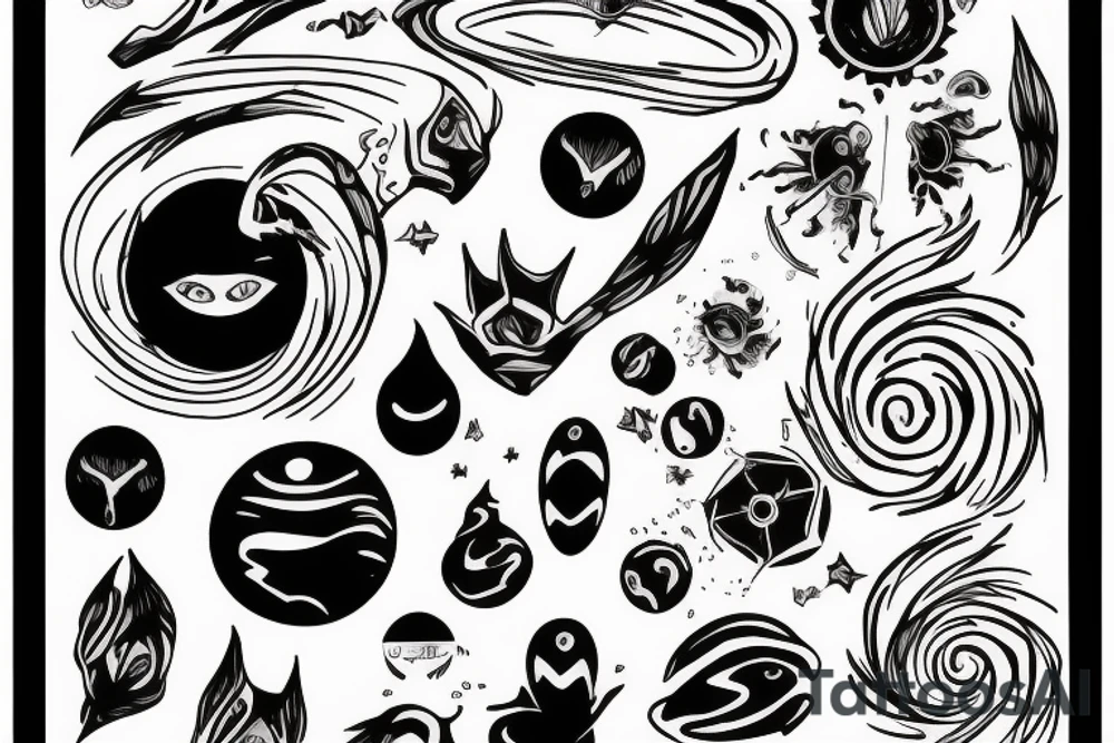 Black daw flying up to the infinity tattoo idea