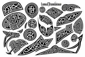 DGDM on runes language tattoo idea