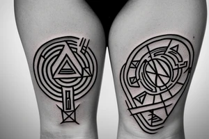 letters DGDM on runes language tattoo idea