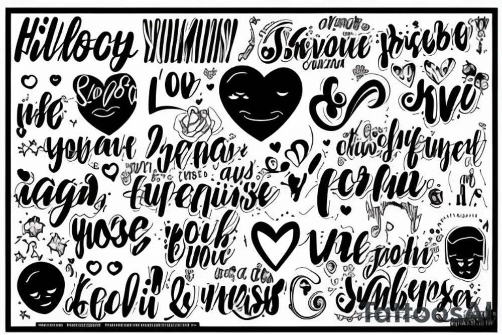 word success, love, family, friends, on hierogoifi tattoo idea word success, love, family, friends, on hierogoifi tattoo idea