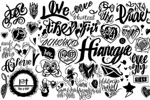 hierogoifi success, love, family, friends, tattoo idea