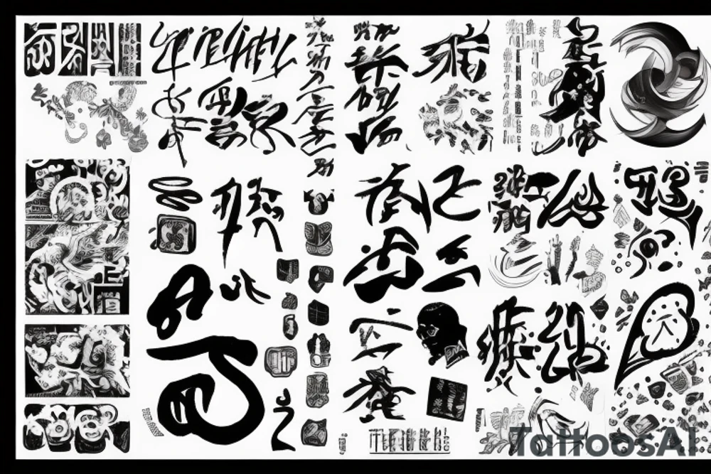 愛,  友人, 家族, 成功 tattoo idea