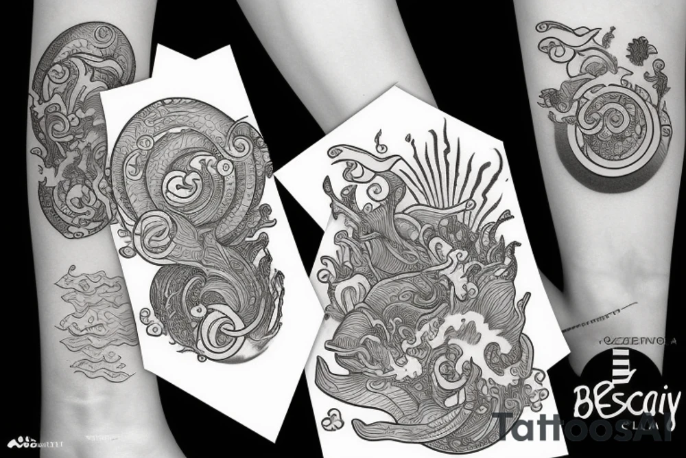Ocean tattoo idea