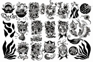 Ocean tattoo idea