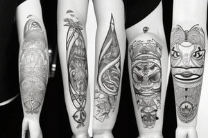 astrology, fine lines, spritual tattoo idea