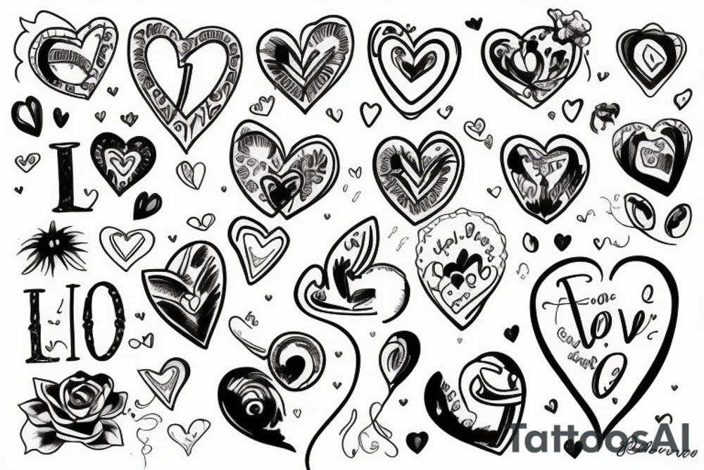 A dedication to love on 18 December 2022 tattoo idea