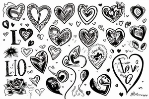 A dedication to love on 18 December 2022 tattoo idea