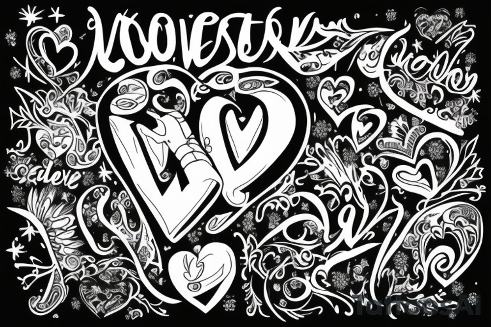 A dedication to love on 18 December 2022 tattoo idea