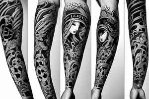 A dedication to love on 18 December 2022 tattoo idea