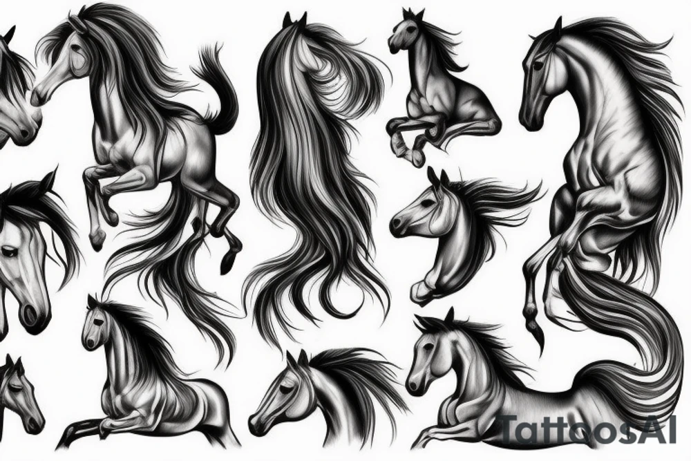 Horses tattoo idea