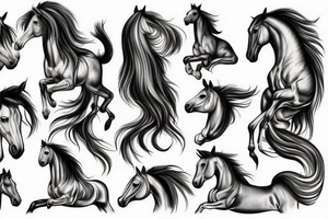 Horses tattoo idea