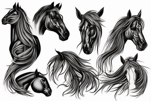 Horses tattoo idea