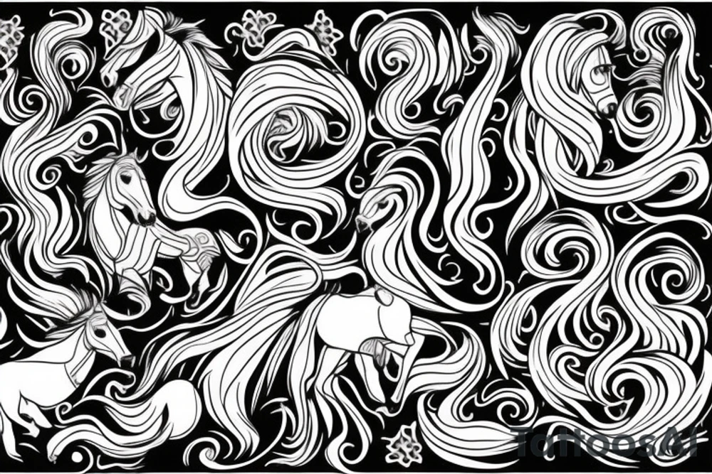 Horses tattoo idea