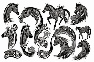 Horses tattoo idea