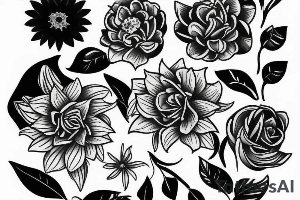 An African flower tattoo idea