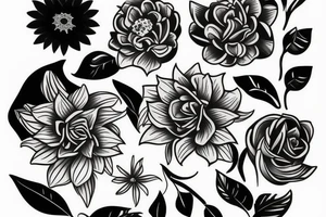 An African flower tattoo idea