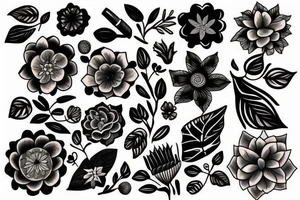 An African flower tattoo idea