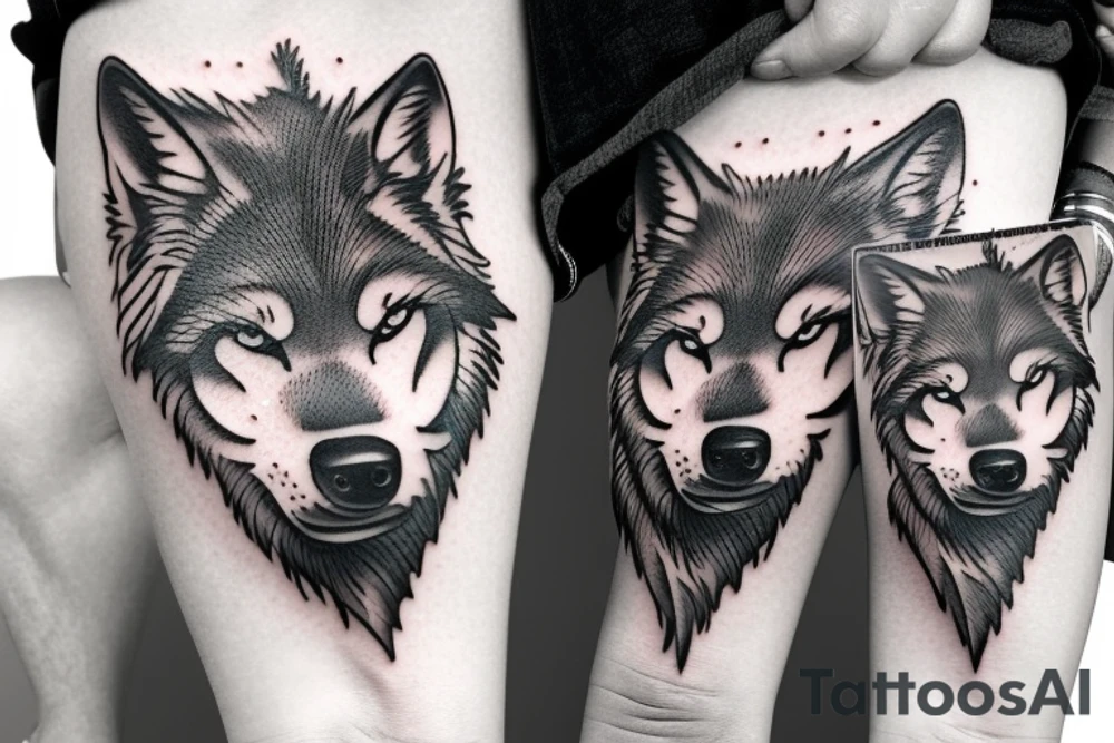 Wolf pack tattoo idea