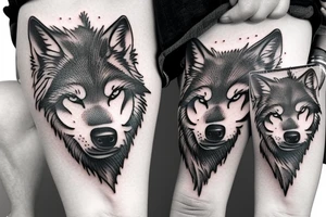 Wolf pack tattoo idea