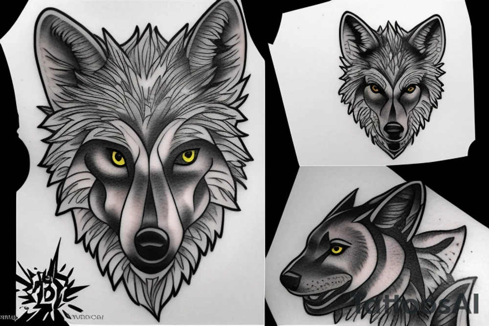 Wolf pack tattoo idea