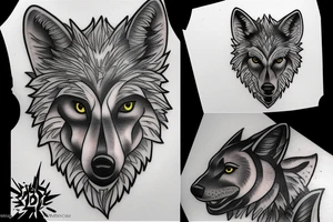Wolf pack tattoo idea